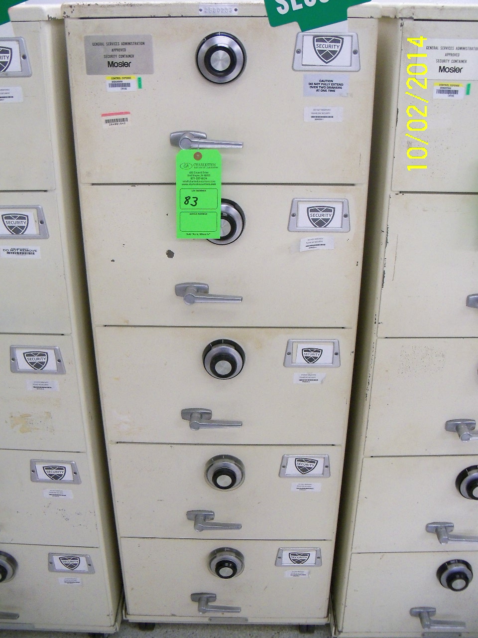 Mosler Safe Gsa Level 5 5 Drawer 502550 Combo