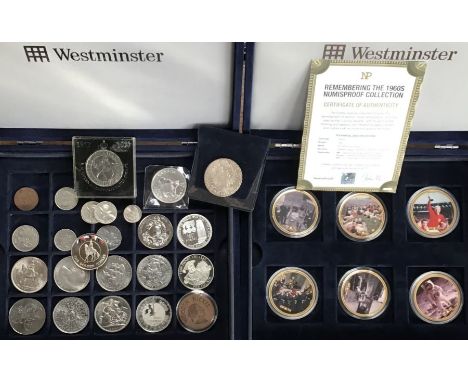 Collection of British and World coins, including Canadian 1oz 2011 Silver dollar, Austria M. Theresia 1780 SF (Silver Restrik