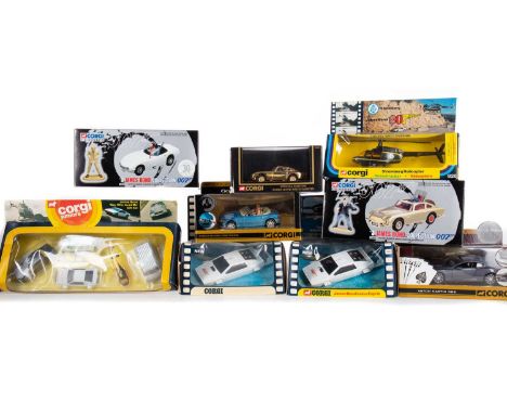 CORGI, COLLECTION OF JAMES BOND DIE-CAST VEHICLES including The Spy who Loved Me, Special Edition Aston Martin, and further s