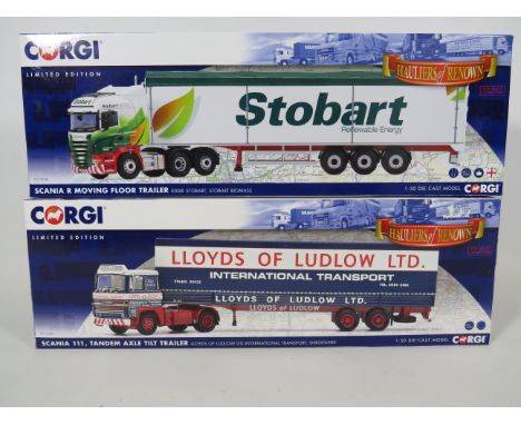 Two Corgi Special Edition Die Cast 1:50 Scale model Articulated lorries from the 'Hauliers of Renown' Series. Original box an