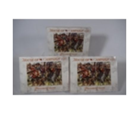 Boxes of 1:72 Scale Plastic Parliamentarian Warriors. See photos for details.