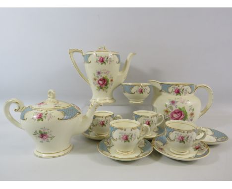 Myott Part tea / coffee set, 13 pieces in total.