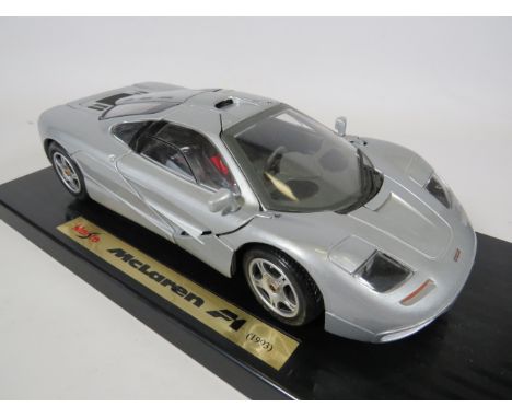 Maisto Special Edition. 1:18 Scale Die cast model of a McLaren F1. Original (tatty) box. Ex Display condition.  See photos. 