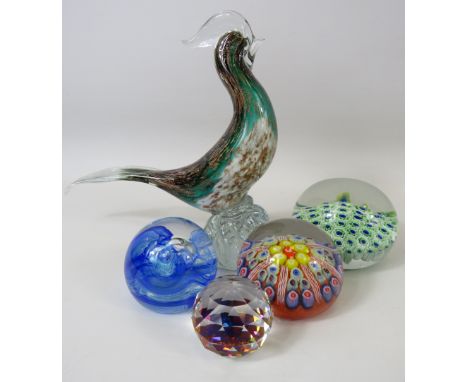 Selection of Paperweights, Murano, Caithness, millefiori etc.