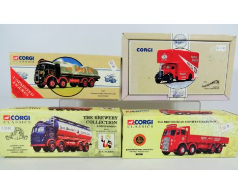 Corgi Classics 1:50 Scale Die Cast models of Trucks and Tankers. Boxed and in Ex Display condition.  See photos. 