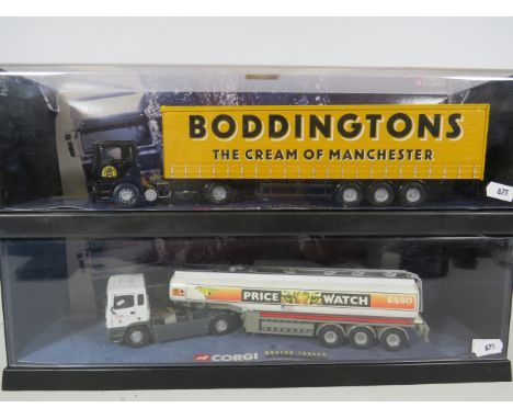 Two Corgi 1:50 Scale Die Cast models from the Modern Trucks Collection. Both with original perspex boxes.  Ex Display conditi