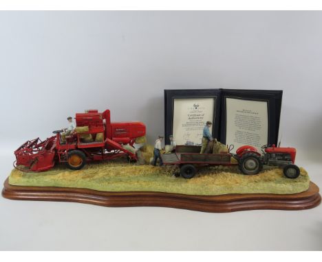 Border Fine Arts "Bringing in the Harvest" by Ray Ayres Limited edition 407 OF 850 Model B0735.