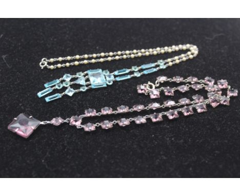 Two Art Deco Paste And Faux Pearl Necklaces (20g)&nbsp; &nbsp; &nbsp;795360