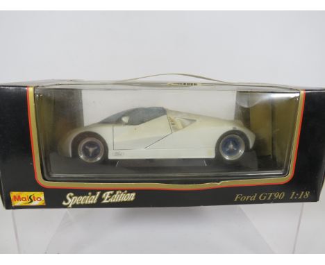 Maisto Special Edition  1:18 Scale Die Cast model of a Ford GT 90, Original box, no packaging.  Ex Display condition (this mo