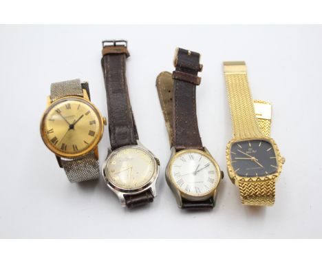 Men's Handwind Wristwatches Hand-Wind / Automatic Working Inc. Sekonda, Ingersoll, Golden Pearl Etc. Items are In Vintage con