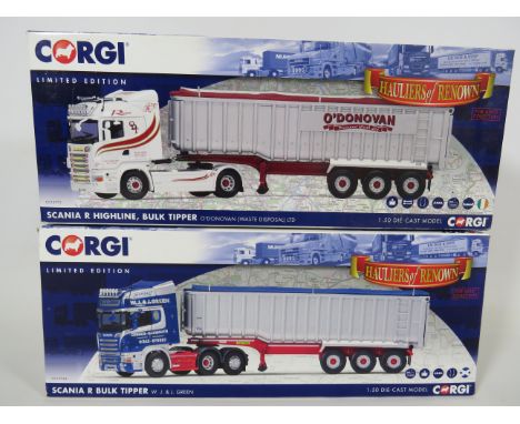 Two Corgi Special Edition Die Cast 1:50 Scale model Articulated lorries from the 'Hauliers of Renown' Series. Original box an