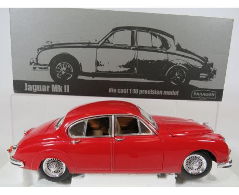 Paragon, 1:18 Scale Die Cast Model of a Mk II Jaguar .  Original box and  packaging.  Ex Display condition.  See photos. 