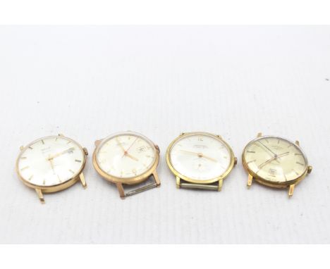 Men's Handwind Wristwatch Heads Hand-Wind / Automatic Working Inc Rotary, Walux, Oris Etc. Items are In Vintage condition Sig