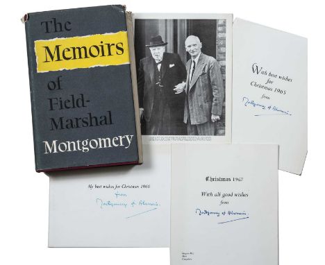 Montgomery, Field-Marshall, The Viscount of Alamein  'Monty' (1887-1976), The Memoirs', first edition, Collins London 1958, w