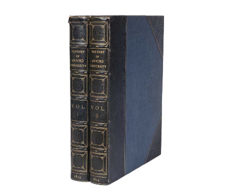 Oxford - Ackermann, Rudolph, Publisher 'A History of The University of Oxford', First Edition, London 1814, 2 vols. 4to. with