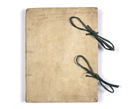 An 18th century French manuscript journal of wine purchases 4th October 1775 - 6th June 1787 with detailed descriptions and c