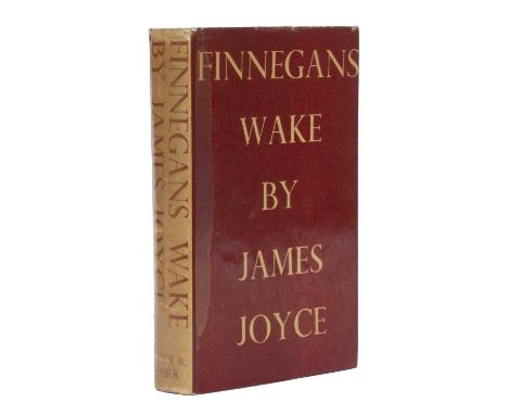 Joyce, James 'Finnegan's Wake', First edition, Faber and Faber London 1939. Red cloth d/w, edges bumped and some staining. d/