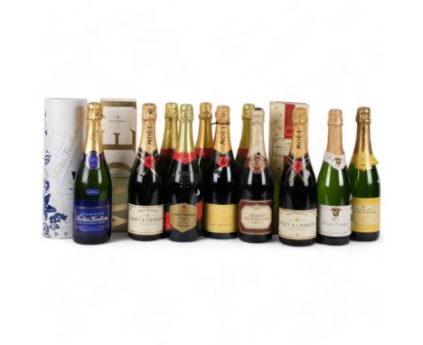 11 bottles of Champagne and other sparkling wine, including Moet 