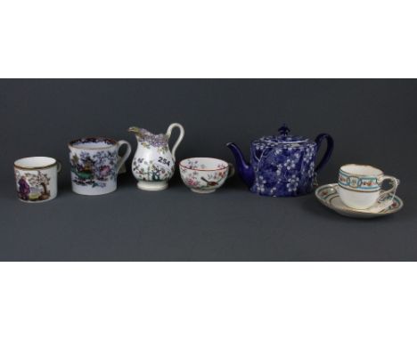 A Minton teapot and a group of other Minton items.