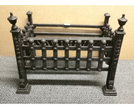 A cast iron fire grate, W. 54cm.