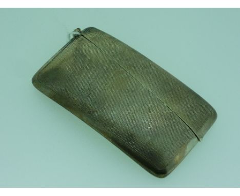 An Edward VIII silver Card Case, by William Neale & Son Ltd, hallmarked Birmingham, 1936, of curved and hinged rectangular fr