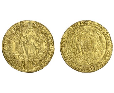 First issue of Fine Gold, Sovereign of Thirty Shillings, mm. cross-crosslet (over lis on rev.) [1 January 1561 to 31 October 