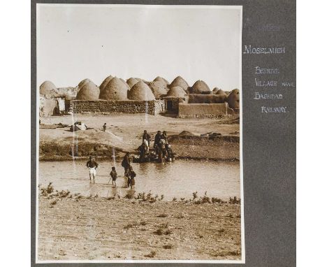 Near East. Album of photographs, c.1920. Oblong folio album, containing 37 large-format gelatin silver prints (230 x 295 mm a