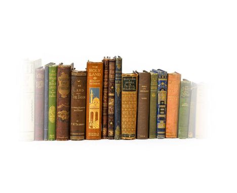 Holy Land. Large collection of travel accounts, 19th-20th century, including:1) Tristram (H. B.). The Land of Israel; a Journ