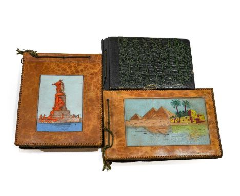 Egypt. Three photograph albums of RAF service in Egypt, c.1937-8. 3 albums, oblong folio (various dimensions), one in simulat