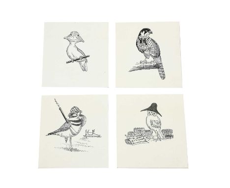Norman Arlott (1947-). Set of original illustrations for Just a Lark! by Jim Flegg, 1984. Comprising 152 pen-and-ink sketches