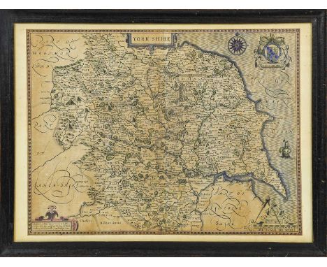 Speed (John). York Shire, [London]: to be solde ... by John Sudbury and G. Humble, 1610 [i.e. 1611 or later]. Engraved map, h