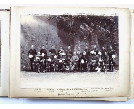 2nd Bn Connaught Rangers circa 1900 India Photograph Album.  An interesting selection including personal snap shot images and