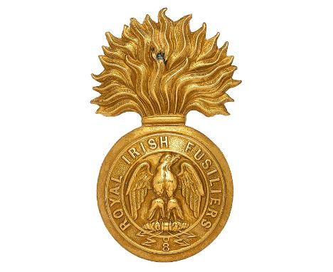 Princess Victoria’s (Royal Irish Fusiliers) Victorian OR’s glengarry grenade circa 1881-90.  A good scarce pattern, Die-stamp