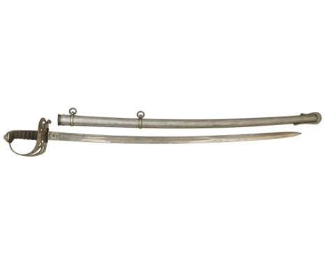 Victorian Volunteer Rifles Officer’s Sword.  An example of the Light Infantry regulation pattern. The slightly curved single 