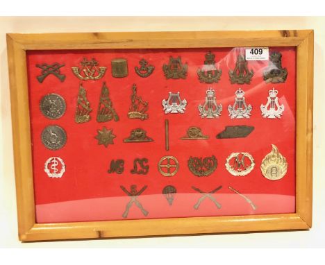 Collection of Army trade badges.  A good selection in brass, white metal and anodised including Army Trained Nurse, Army Dent