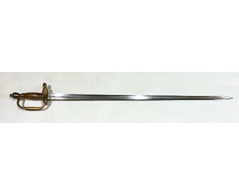 Napoleonic War Period 1796 Infantry Pattern Sword. An example of the regulation pattern, with straight single edged blade. Th