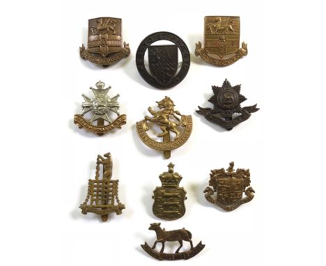 10 OTC, CCF and other cadet cap badges.  Stowe ... Sutton Valence ... Taunton OTC and CCF ... Tonbridge OTC ... Victoria Coll