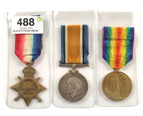 WW1 Indian Army, Mountain Artillery Battery Group of Three Medals. Awarded to “418 DVR GHULAM MOHD 110 PACK BATTY “. Comprisi