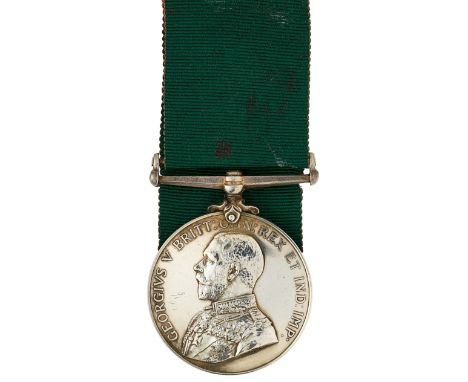 Liverpool Regiment Isle of Man Volunteer Battalion Long Service Medal George V  A very rare example of the medal unique to th