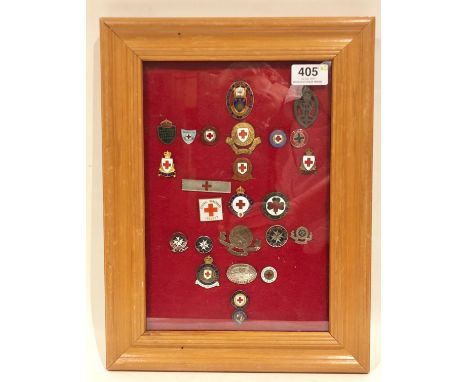 Collection of Nursing,  Red Cross and St. John lapel badges.  A good selection including representation of 1914 Army Medical 