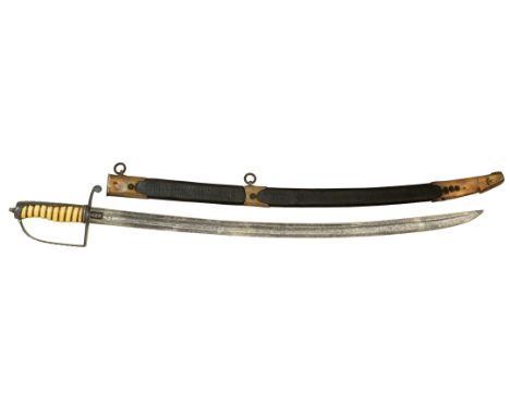 Napoleonic War Period Officer’s Fighting Sword / Hanger, by Tatham of London.  This fighting sword was possibly carried by a 