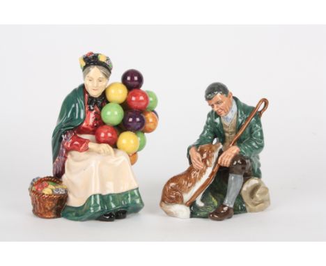 Two Royal Doulton figures
The Old Balloon Seller HN1315 and The Master HN2325.Dimensions: Balloon lady 18 cm high.Condition r