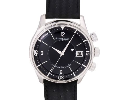 JAEGER-LECOULTRE Memovox "Tribute to Polaris" limitierte Herren Armbanduhr, Ref. 190.6.96. Platin 950. Automatikwerk Kal. 956