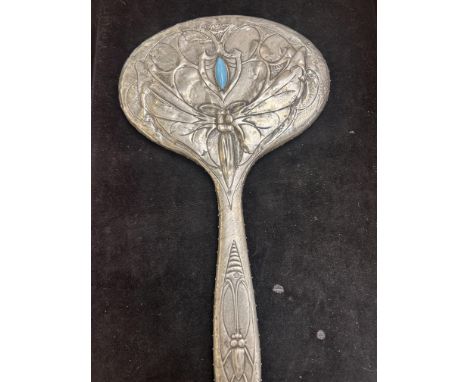 Art nouveau hand mirror 