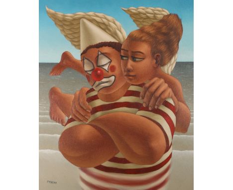 GRAHAM MCKEANGuardian AngelSigned, oil on canvas, 60cm x 49cm
