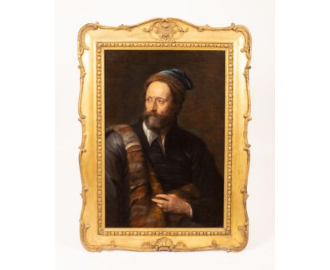 Follower of Sir Anthony van Dyck/Portrait of a Bearded Gentleman/half-length/oil on canvas, 92cm x 61cm/in a gilt frame/Prove