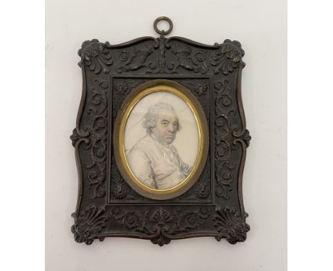 English School, 18th Century/Portrait Miniature of a Gentleman/said to be Matthew Boulton (1728-1809)/watercolour on ivory, 8