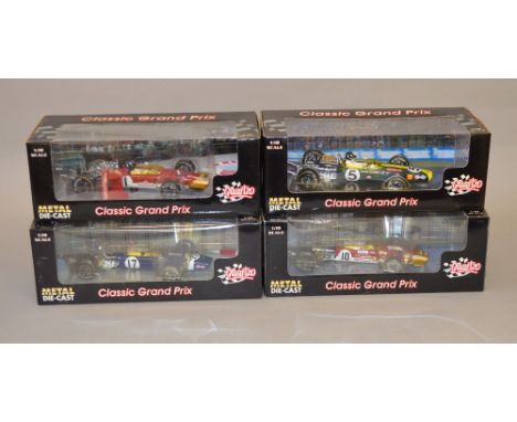 Four 1:18 scale Quartzo diecast model vehicles including: 2x 18210 Lotus 49B; 2x 18201 Lotus 49. All boxed, G-VG (4)