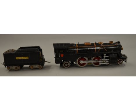 Lionel Standard Gauge:- 4-4-2 Bild-A-Loco, 392E above smoke box door, Lionel Lines to tender, Lionel Lines logo to cab side. 