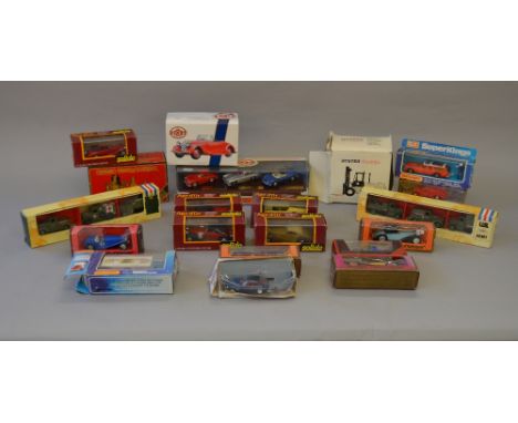 Quantity of assorted diecast model vehicles including: Solido; Matchbox; Dinky Etc. All boxed F-G and overall G-VG (approx 19